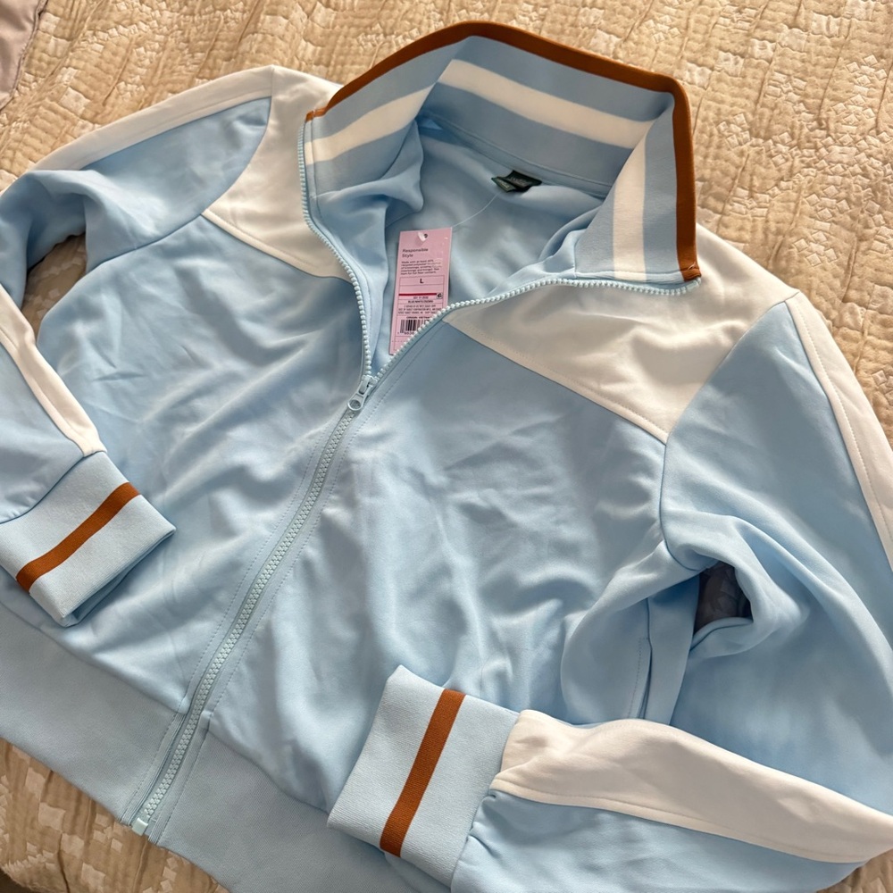 Wild Fable Light Blue and White Track Pants - Picture 6 of 9